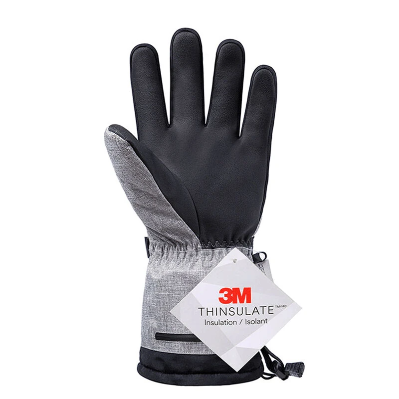 (image for) TENGOO Heated Gloves Thermal Winter Waterproof Ski Heated Gloves MTB Riding Windproof Motorcycle Five-Finger Touch Screen Gloves